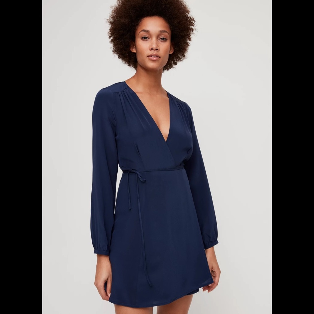 ARITZIA WILFRED Diane Wrap Mini Dress